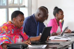APHRC staff also participated in the mapathon to map health facilities in Korogocho and Viwandani 